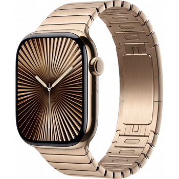 Умные часы Apple Watch Series 10 GPS + Cellular 46mm Titanium Gold Case with Gold Link Bracelet