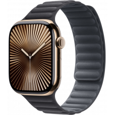 Умные часы Apple Watch Series 10 GPS + Cellular 46mm Titanium Gold Case with Black Magnetic Link