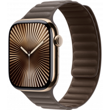 Умные часы Apple Watch Series 10 GPS + Cellular 42mm Titanium Gold Case with Dark Taupe Magnetic Link