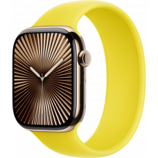 Умные часы Apple Watch Series 10 GPS + Cellular 42mm Titanium Gold Case with Star Fruit Solo Loop Band