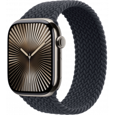 Умные часы Apple Watch Series 10 GPS + Cellular 42mm Titanium Natural Case with Midnight Textile Braided Solo Loop