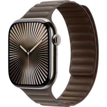 Умные часы Apple Watch Series 10 GPS + Cellular 46mm Titanium Natural Case with Dark Taupe Magnetic Link