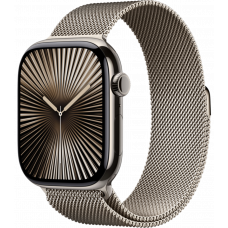 Умные часы Apple Watch Series 10 GPS + Cellular 46mm Titanium Natural Case with Deep Natural Milanese Loop