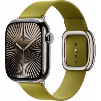 Умные часы Apple Watch Series 10 GPS + Cellular 46mm Titanium Natural Case with Chartreuse Modern Buckle (размер S)