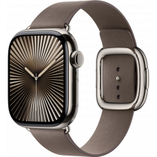 Умные часы Apple Watch Series 10 GPS + Cellular 46mm Titanium Natural Case with Dark Taupe Modern Buckle (размер S)