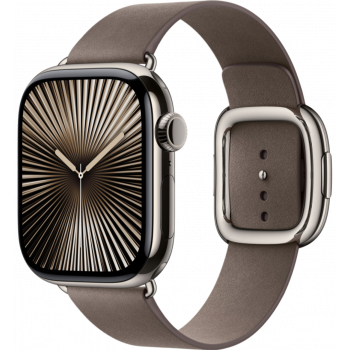 Умные часы Apple Watch Series 10 GPS + Cellular 42mm Titanium Natural Case with Dark Taupe Modern Buckle (размер M)