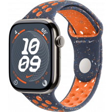 Умные часы Apple Watch Series 10 GPS + Cellular 42mm Titanium Natural Case with Blue Flame Nike Sport Band