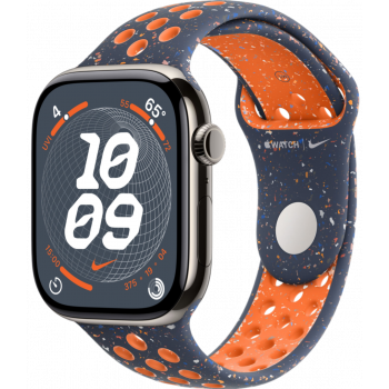 Умные часы Apple Watch Series 10 GPS + Cellular 42mm Titanium Natural Case with Blue Flame Nike Sport Band