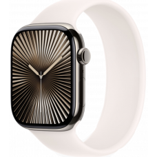 Умные часы Apple Watch Series 10 GPS + Cellular 42mm Titanium Natural Case with Light Blush Solo Loop Band