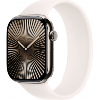 Умные часы Apple Watch Series 10 GPS + Cellular 46mm Titanium Natural Case with Light Blush Solo Loop Band