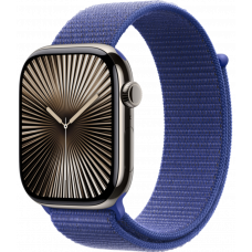 Умные часы Apple Watch Series 10 GPS + Cellular 46mm Titanium Natural Case with Ultramarine Textile Sport Loop