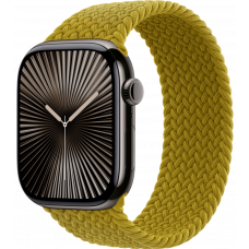 Умные часы Apple Watch Series 10 GPS + Cellular 46mm Titanium Slate Case with Chartreuse Textile Braided Solo Loop