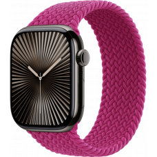 Умные часы Apple Watch Series 10 GPS + Cellular 46mm Titanium Slate Case with Magenta Textile Braided Solo Loop