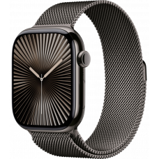 Умные часы Apple Watch Series 10 GPS + Cellular 42mm Titanium Slate Case with Deep Slate Milanese Loop