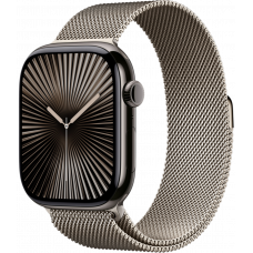 Умные часы Apple Watch Series 10 GPS + Cellular 46mm Titanium Slate Case with Deep Natural Milanese Loop