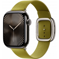 Умные часы Apple Watch Series 10 GPS + Cellular 42mm Titanium Slate Case with Chartreuse Modern Buckle (размер S)