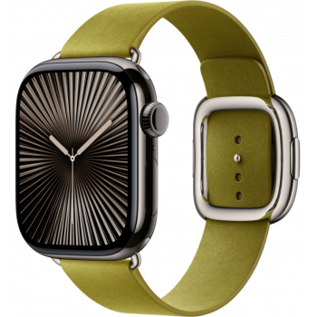 Умные часы Apple Watch Series 10 GPS + Cellular 46mm Titanium Slate Case with Chartreuse Modern Buckle (размер L)