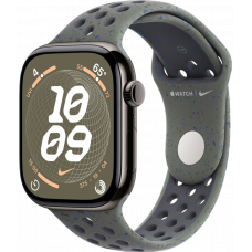 Умные часы Apple Watch Series 10 GPS + Cellular 46mm Titanium Slate Case with Cargo Khaki Nike Sport Band