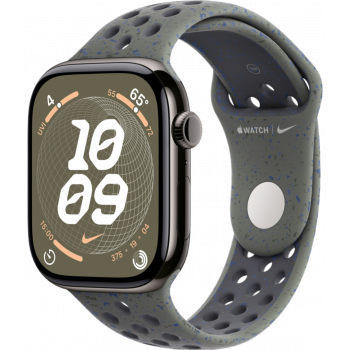 Умные часы Apple Watch Series 10 GPS + Cellular 46mm Titanium Slate Case with Cargo Khaki Nike Sport Band