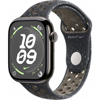 Умные часы Apple Watch Series 10 GPS + Cellular 42mm Titanium Slate Case with Midnight Sky Nike Sport Band