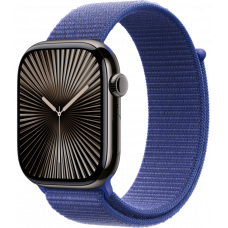 Умные часы Apple Watch Series 10 GPS + Cellular 46mm Titanium Slate Case with Ultramarine Textile Sport Loop