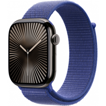 Умные часы Apple Watch Series 10 GPS + Cellular 42mm Titanium Slate Case with Ultramarine Textile Sport Loop