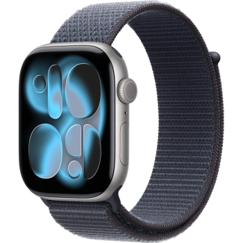Умные часы Apple Watch Series 11 46mm Aluminum Space Gray Case with Anchor Blue Sport Loop