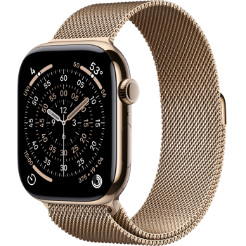Умные часы Apple Watch Series 11 42mm Titanium Gold Case with Gold Milanese Loop
