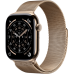 Умные часы Apple Watch Series 11 42mm Titanium Gold Case with Gold Milanese Loop