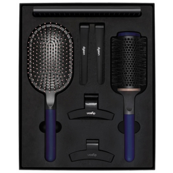 Подарочный набор для стилизации Dyson Hair Clips + Crest + Paddle Prussian Blue