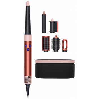 Стайлер Dyson HS08 Airwrap i.d. and Strait+Wavy Strawberry Bronze/Blush Pink с кейсом