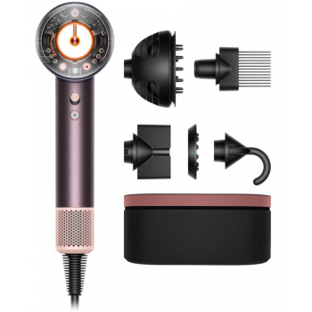 Фен Dyson Supersonic Nural HD16 Jasper Plum Diffuse for Curly с кейсом