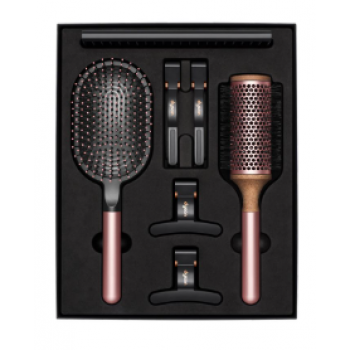 Подарочный набор для стилизации Dyson Hair Clips+Crest+Paddle Rose+Brush Rose 