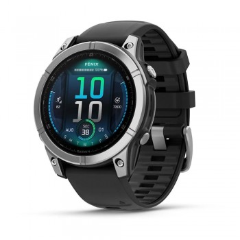 Умные часы Garmin Fenix E - 47 mm AMOLED Stainless Steel / Black