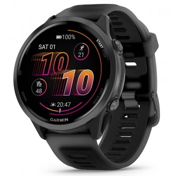 Умные часы Garmin Forerunner 570 47 mm Slate Gray Aluminum Translucent Black / Black