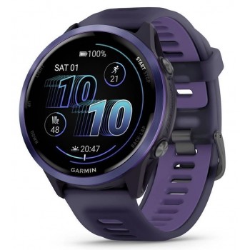 Умные часы Garmin Forerunner 570 47 mm Indigo Aluminum Translucent Imperial Purple / Indigo