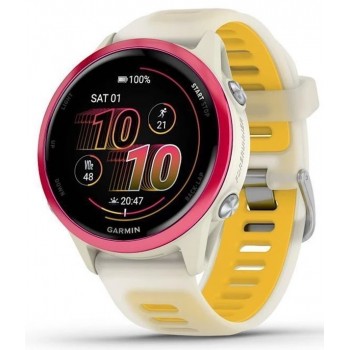 Умные часы Garmin Forerunner 570 47 mm Amp Yellow Aluminum Translucent Whitestone / Turquoise