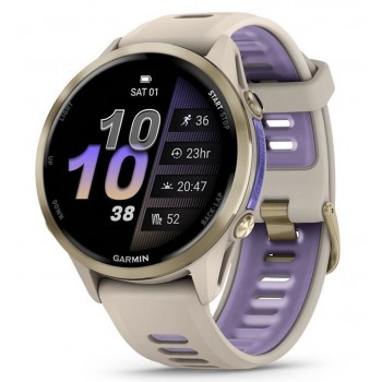 Умные часы Garmin Forerunner 970 Soft Gold Titanium French Gray / Translucent Indigo