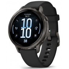 Часы Garmin Venu 4 - 41mm Slate / Black Silicone