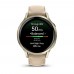Часы Garmin Venu 4 - 41mm Lunar Gold / Bone Silicone / Light Sand Leather Band