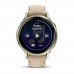 Часы Garmin Venu 4 - 41mm Lunar Gold / Bone Silicone / Light Sand Leather Band