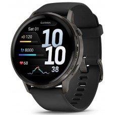 Часы Garmin Venu 4 - 45mm Slate / Black Silicone Часы Garmin Venu 4 - 45mm Slate / Black Silicone