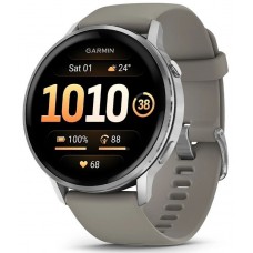 Часы Garmin Venu 4 - 45mm Silver / Silver Gray Silicone