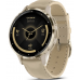 Часы Garmin Venu 3S Soft Gold/French Gray Leather Band (Нежное золото / Французский серый) 