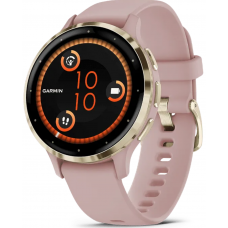 Часы Garmin Venu 3S Soft Gold / Dust Rose (Нежное золото / Пыльная роза)