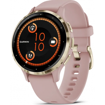 Часы Garmin Venu 3S Soft Gold / Dust Rose (Нежное золото / Пыльная роза)