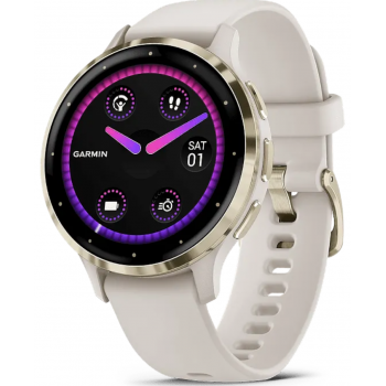 Часы Garmin Venu 3S Soft Gold / Ivory (Нежное золото / Слоновая кость) 