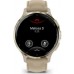 Часы Garmin Venu 3S Soft Gold/French Gray Leather Band (Нежное золото / Французский серый) 