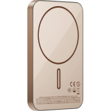 Магнитный внешний аккумулятор Momax 1-Power Q.Pass (5000 mAh) Sandstone (Песочный/Бронзовый)