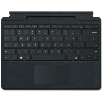 Клавиатура Microsoft Surface Pro 8/9/X Signature Alcantara Keyboard с креплением для стилуса Black (Черный)